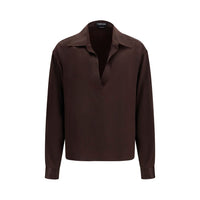 Tom Ford Brown Silk Dress Shirt