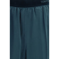 Tom Ford Blue Silk Casual Pants