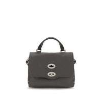 Zanellato Gray Calf Leather Bos Taurus Handbag