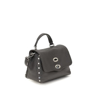 Zanellato Gray Calf Leather Bos Taurus Handbag