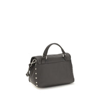 Zanellato Gray Calf Leather Bos Taurus Handbag