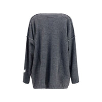 MM6 Gray Marabou Sweatshirt