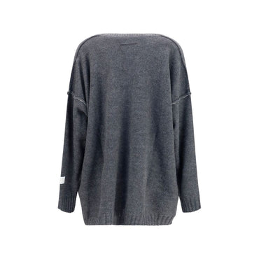 MM6 Gray Marabou Sweatshirt