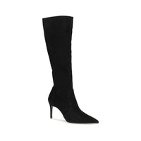 Stuart Weitzman Black Calf Leather Bos Taurus Boots