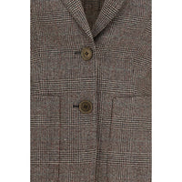 Burberry Brown Wool Oves Aries Blazer