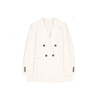 Brunello Cucinelli White Virgin Wool Blazer
