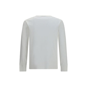 Burberry White Cotton Long Sleeve T-Shirt