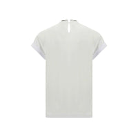 Brunello Cucinelli White Elastane T-Shirt