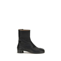 Maison Margiela Black Calf Leather Bos Taurus Ankle Boots