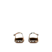Burberry Brown Fabric Ballet Flats