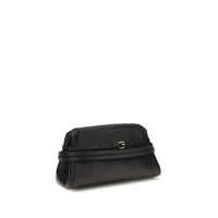 Moschino Black Goatskin Shoulder Bag