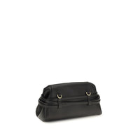 Moschino Black Goatskin Shoulder Bag