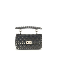 Valentino Garavani Black Lamb Ovis Aries Aries Shoulder Bag