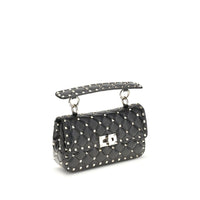 Valentino Garavani Black Lamb Ovis Aries Aries Shoulder Bag