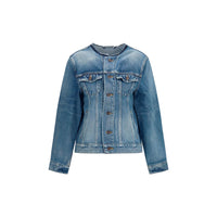 Balenciaga Blue Wool Oves Aries Denim Jacket