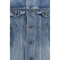 Balenciaga Blue Wool Oves Aries Denim Jacket