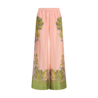 La Double J Multicolor Silk Casual Pants