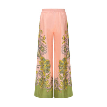 La Double J Multicolor Silk Casual Pants