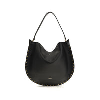 Isabel Marant Black Calf Leather Bos Taurus Shoulder Bag