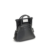 Maison Margiela Black Calf Leather Bos Taurus Shoulder Bag