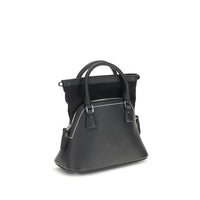 Maison Margiela Black Calf Leather Bos Taurus Shoulder Bag
