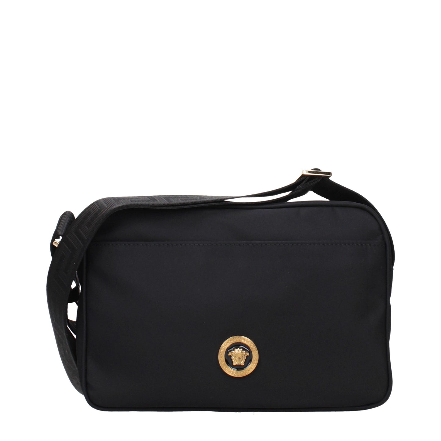 Versace Black Fabric Crossbody Bag