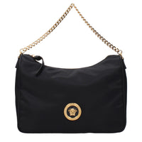 Versace Black Fabric Handbag