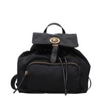 Versace Black Fabric Backpack