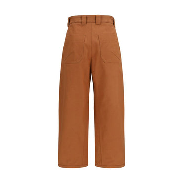 Chloé Orange Cotton Casual Pants
