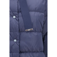 Herno Blue Polyester Full-Length Jacket