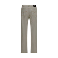 Versace Beige Cotton Tapered Jeans