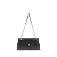 Tory Burch Black Suede Leather Shoulder Bag