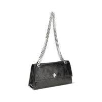 Tory Burch Black Suede Leather Shoulder Bag