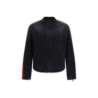 Gucci Black Cotton Biker Jacket