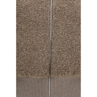 Herno Beige Wool Oves Aries Cardigan