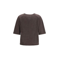 Loulou De Saison Brown Cashmere T-Shirt