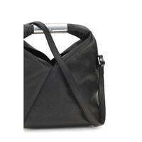 MM6 Black Calf Leather Bos Taurus Shoulder Bag