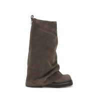The Attico Brown Calf Leather Bos Taurus Boots