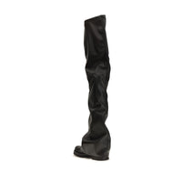 The Attico Black Polyurethane Over The Knee