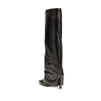 The Attico Black Calf Leather Bos Taurus Ankle Boots