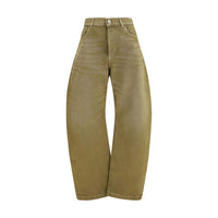 The Attico Brown Cotton Jeans Denim