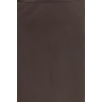 Loulou De Saison Brown Silk Long Skirt