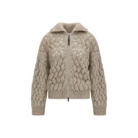 Brunello Cucinelli Beige Wool Oves Aries Cardigan