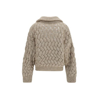 Brunello Cucinelli Beige Wool Oves Aries Cardigan