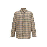 Burberry Beige Cotton Pattern Shirt