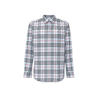 Burberry Blue Cotton Dress Shirt
