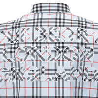 Burberry Blue Cotton Dress Shirt