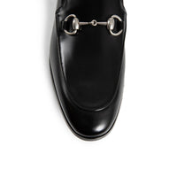 Gucci Black Calfskin Slip-On Loafers