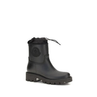 Moncler Black Pvc Rain Boots