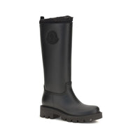 Moncler Black Pvc Rain Boots